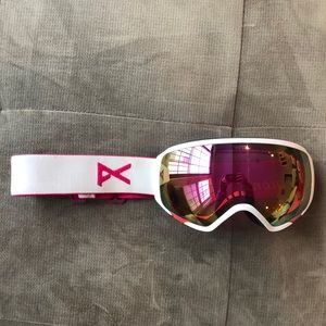 Anon WM1 Ski Goggles Pink/Blue secondary lens